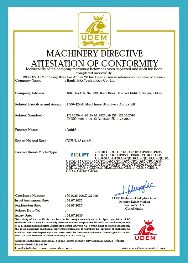 EIO FORKLIFT-UDEM-MD