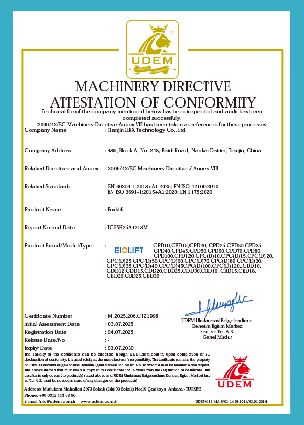 EIO FORKLIFT-UDEM-MD